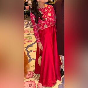 Hot Pink Pakistani Gown (1 piece)